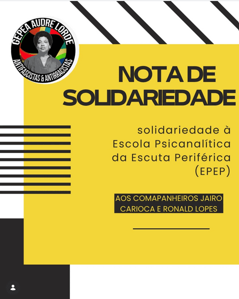 Nota de Solidariedade à EPEP — GEPA Audre Lorde, antirracistas & antifascistas
